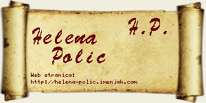 Helena Polić vizit kartica
